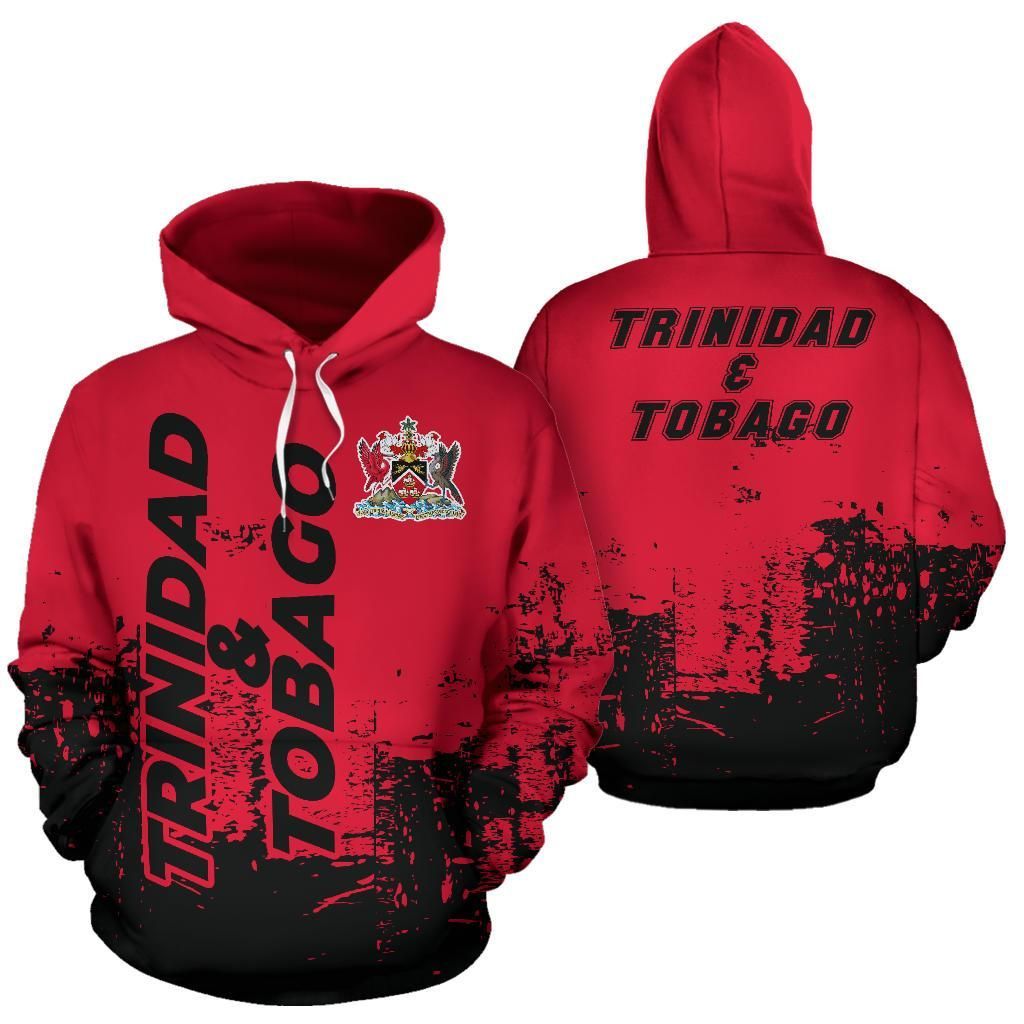 Trinidad and Tobago All Over Hoodie Smudge Style RLT6