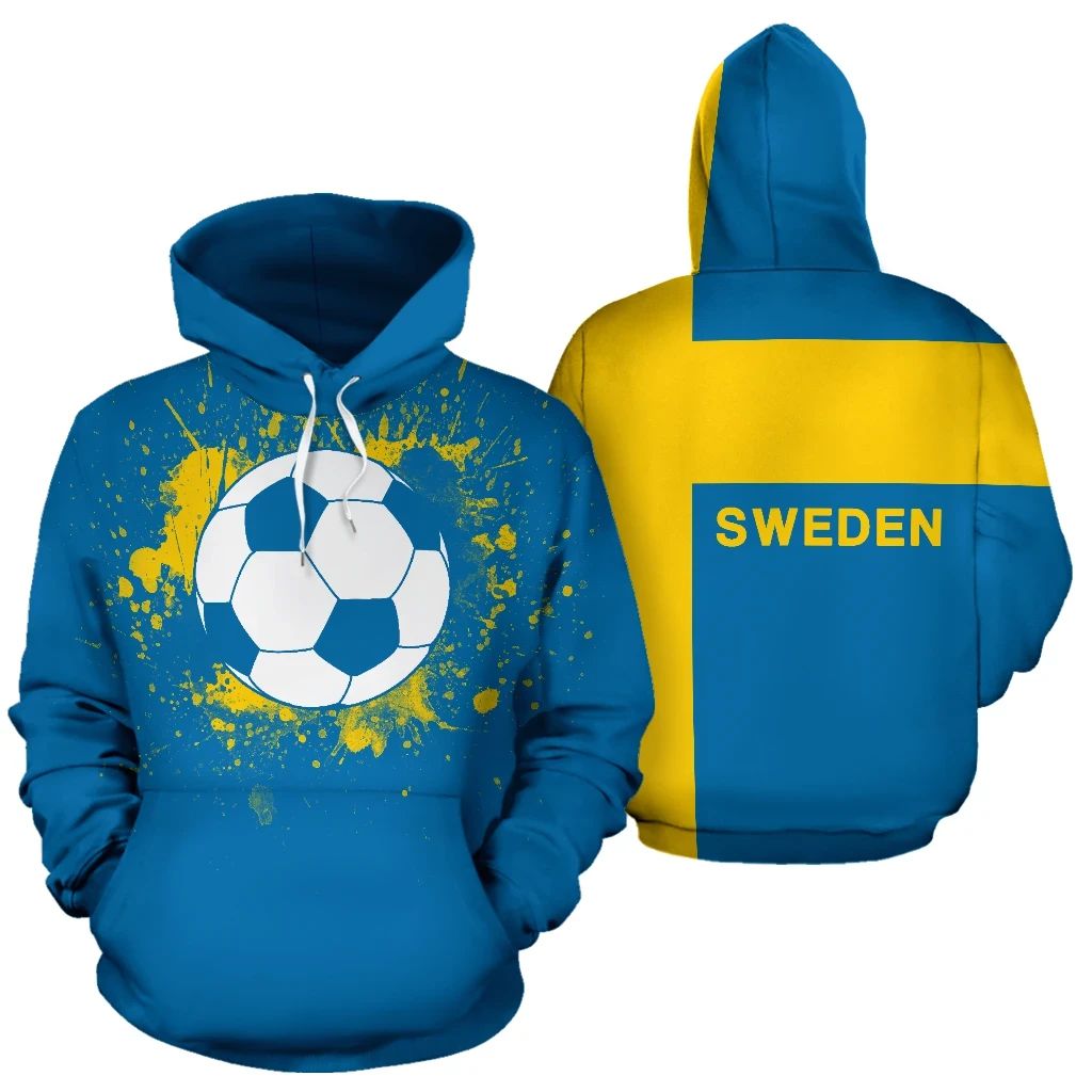 Sweden Soccer Hoodie RLT7