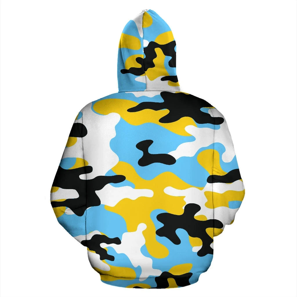 Saint Lucia Zip Up Hoodie Camouflage RLT6