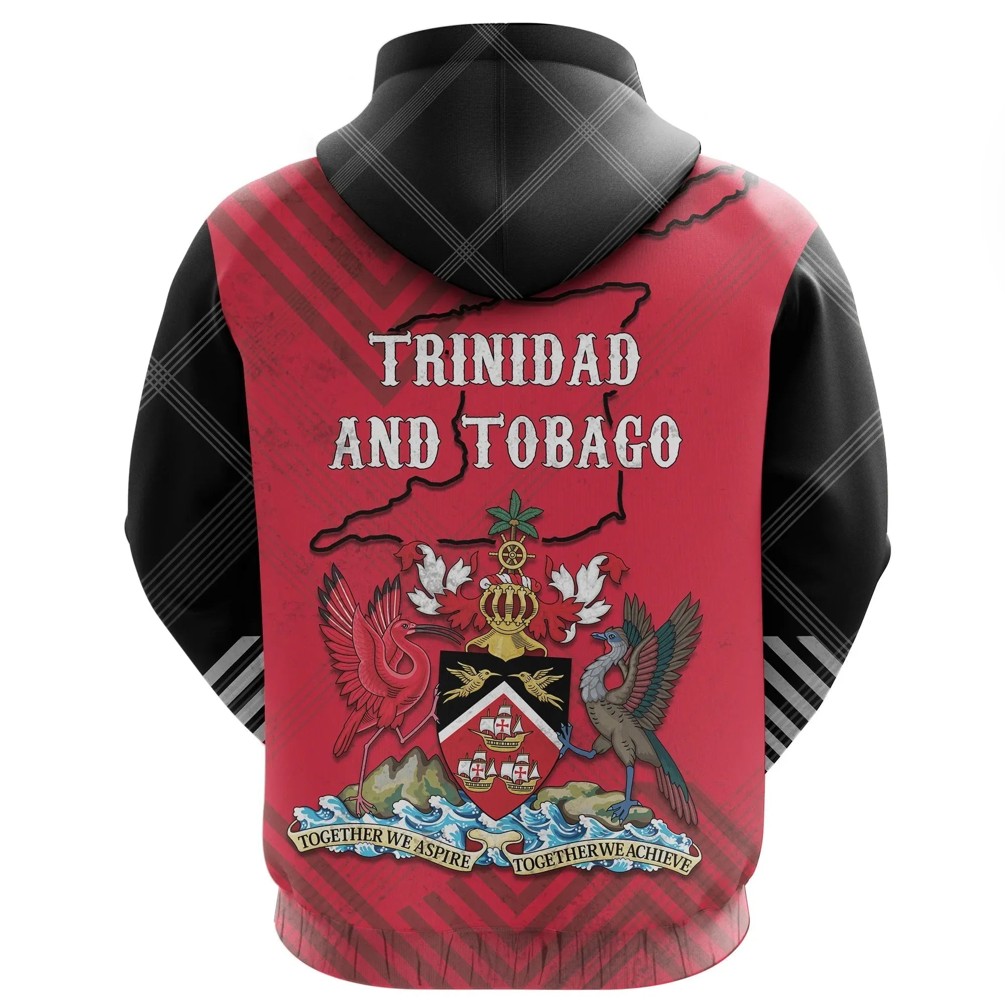 Trinidad and Tobago Zip Hoodie Mix RLT6