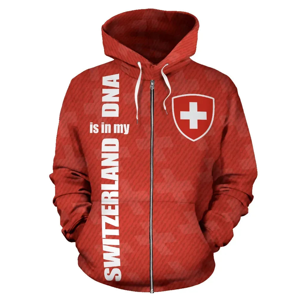 Switzerland Hoodie Switzerland Is In My Dna RLT13