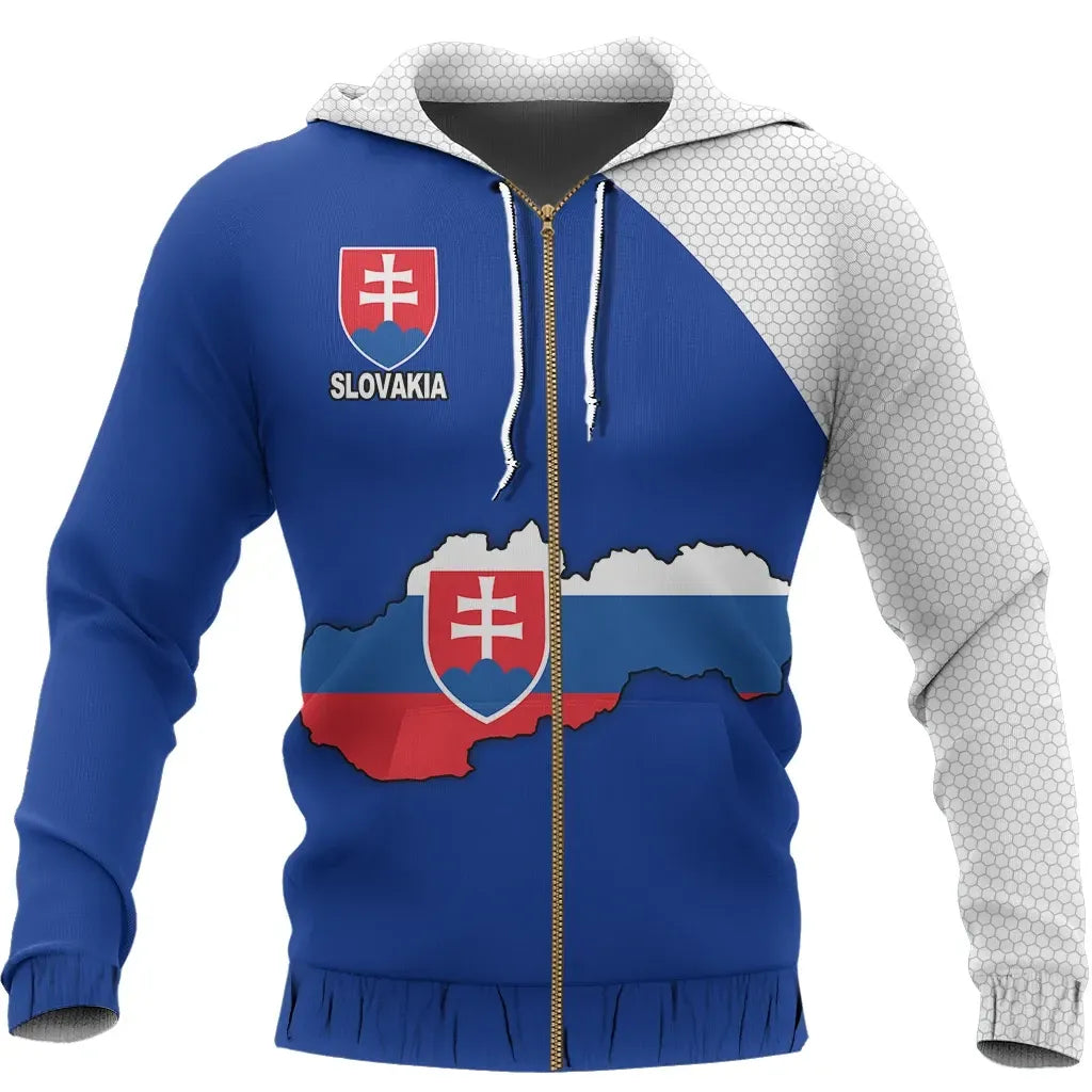 Slovakia Map Special Zipper Hoodie RLT13