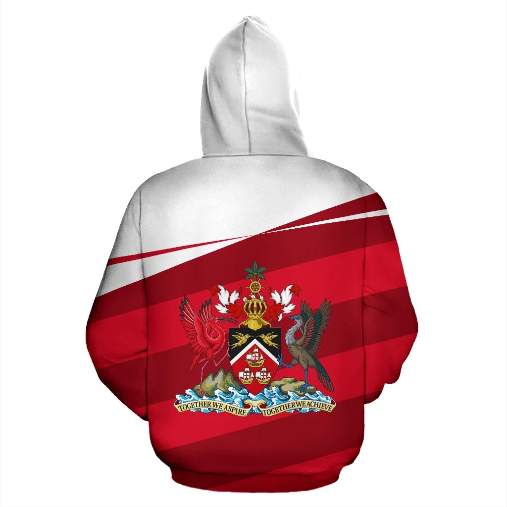 Trinidad and Tobago Flag Zipper Hoodie Vivian Style6 RLT6