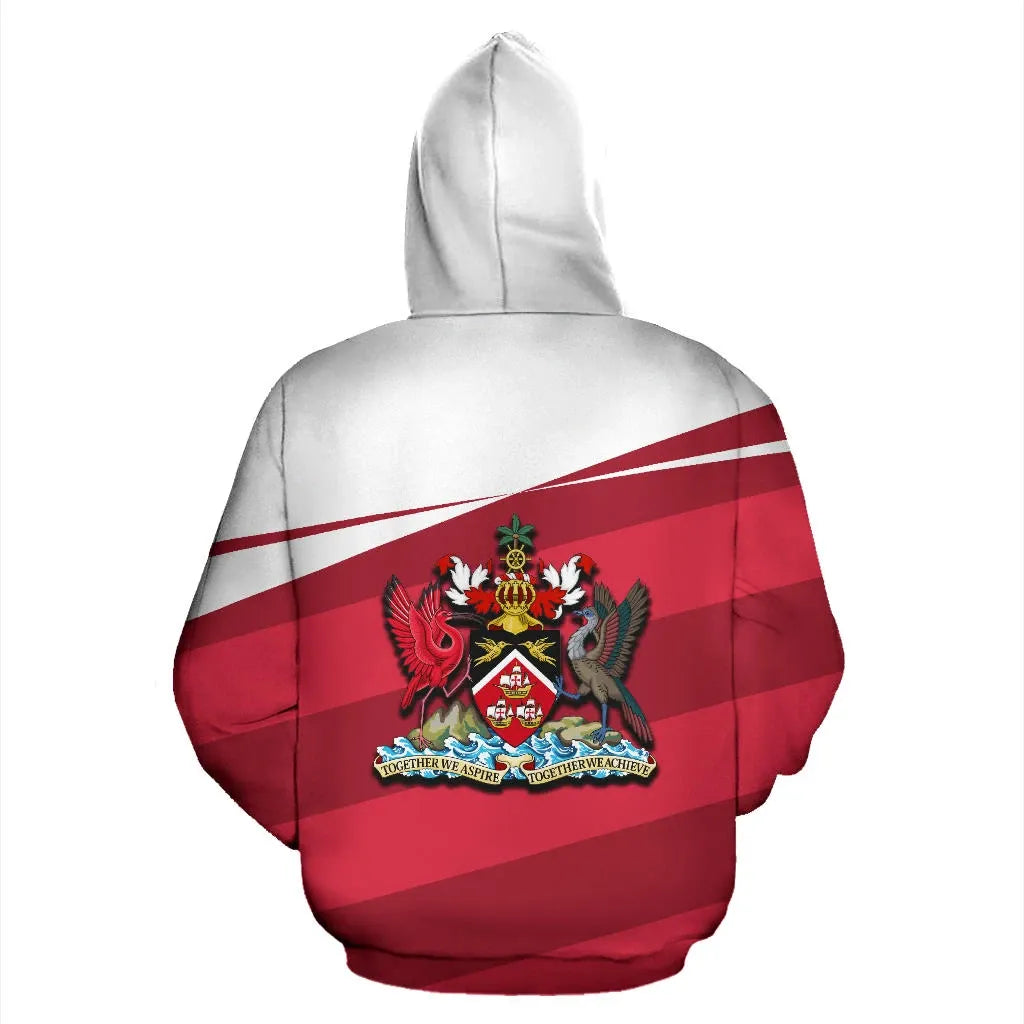 Trinidad and Tobago Zip Up Hoodie Coat Of Arms Vivian Style RLT6