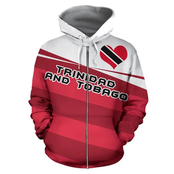 Trinidad and Tobago Zip Up Hoodie Coat Of Arms Vivian Style RLT6