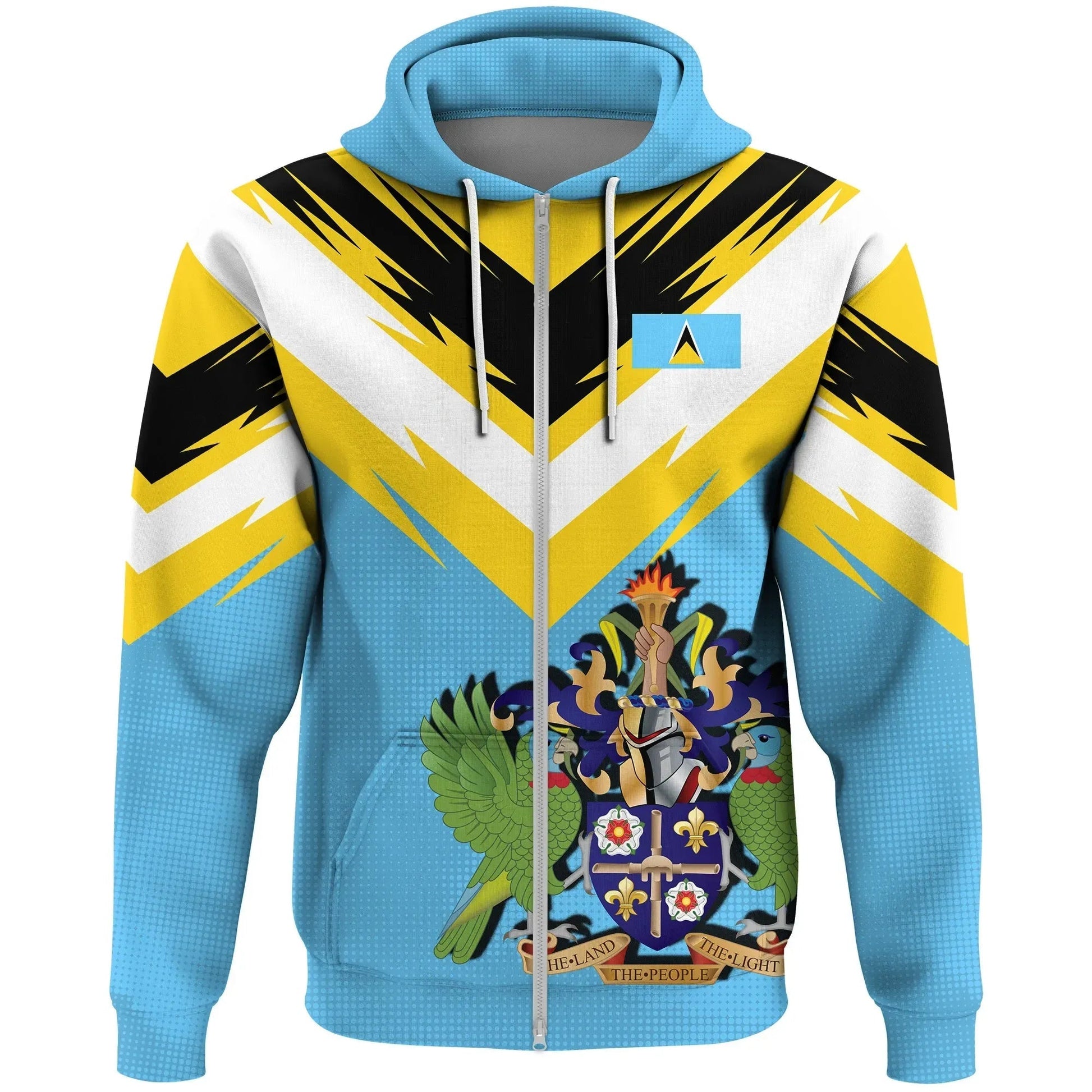 Saint Lucia Zip Hoodie New Release RLT6