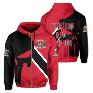 Trinidad and Tobago Zipper Hoodie Skullcap Style RLT6