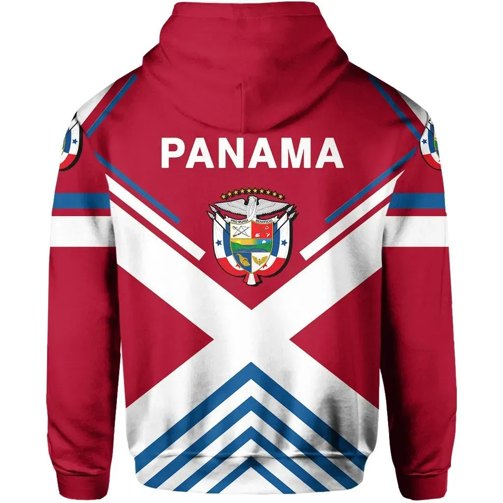 Panama Flag Hoodie Zip America Nations RLT13