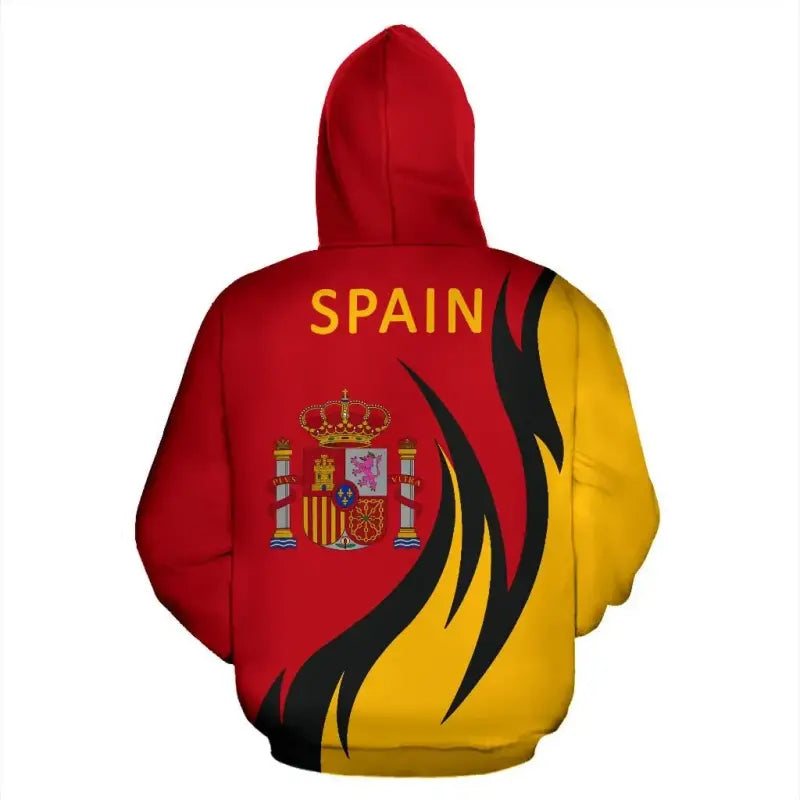 Spain Hoodie Coat Of Arms Fire Style RLT12