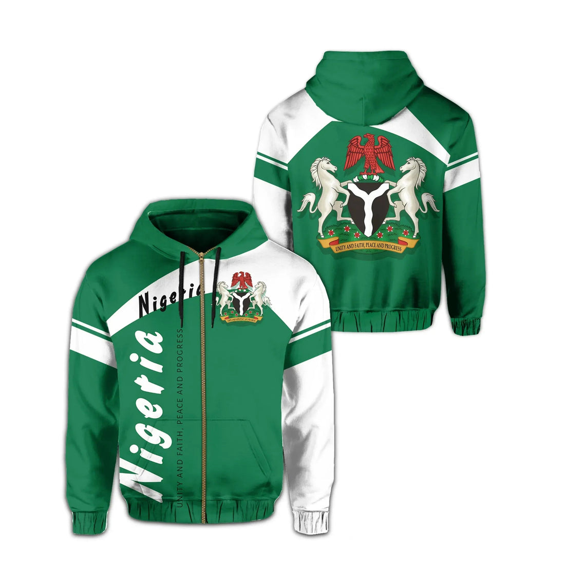 Nigeria Zipper Hoodie Vera Style RLT8