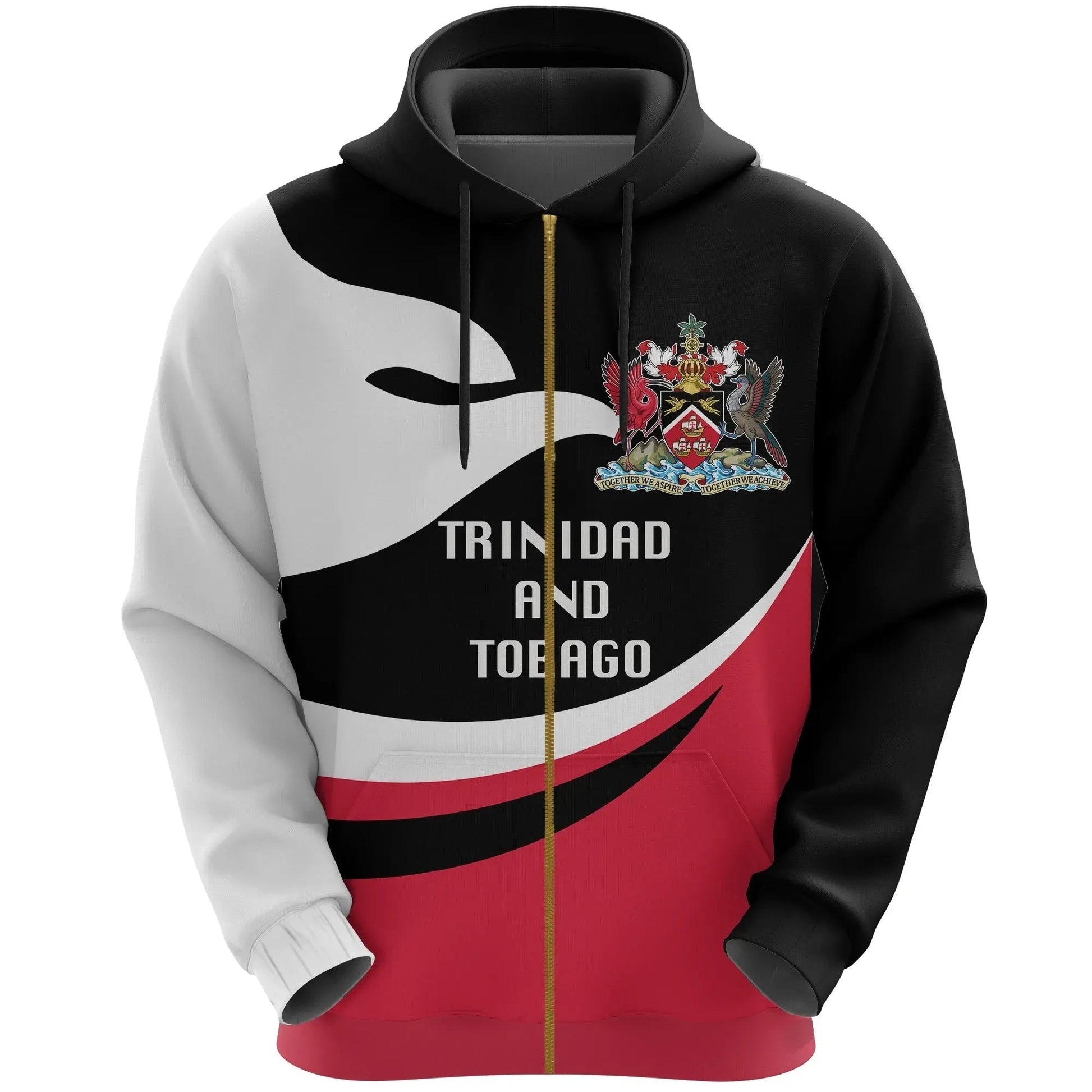 Trinidad and Tobago Hoodie Zip Proud Version RLT6