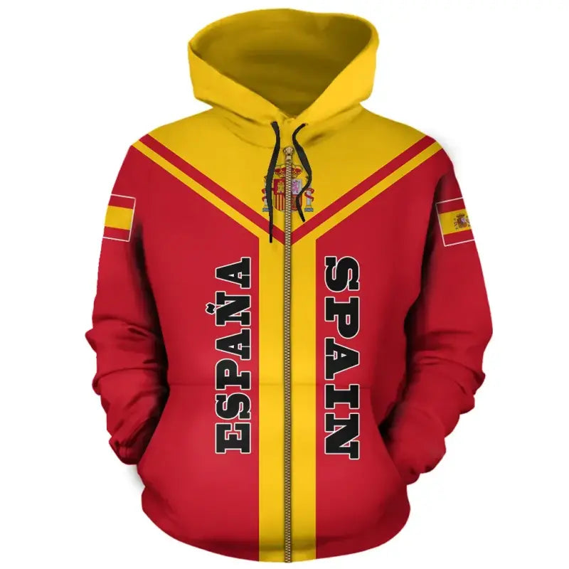 Spain Rising Zip Hoodie RLT12