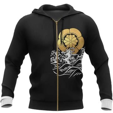 The Golden Koi Fish Zipper Hoodie RLT8