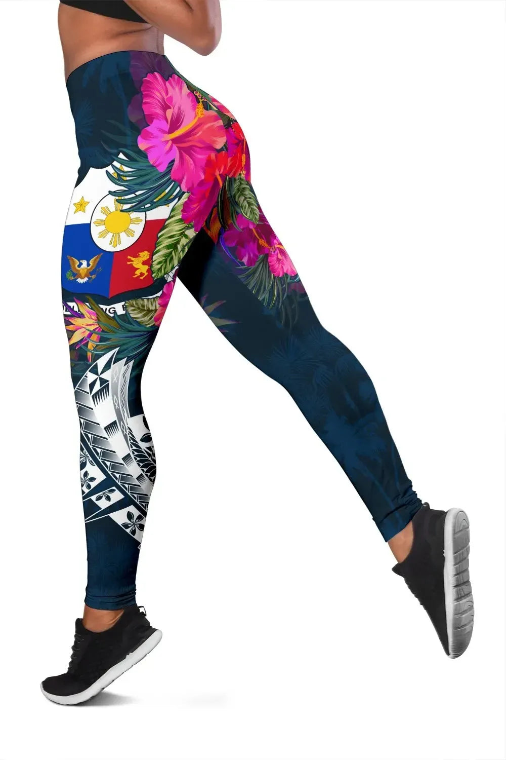 The Philippines Personalised Women's Leggings Summer Vibes RLT6