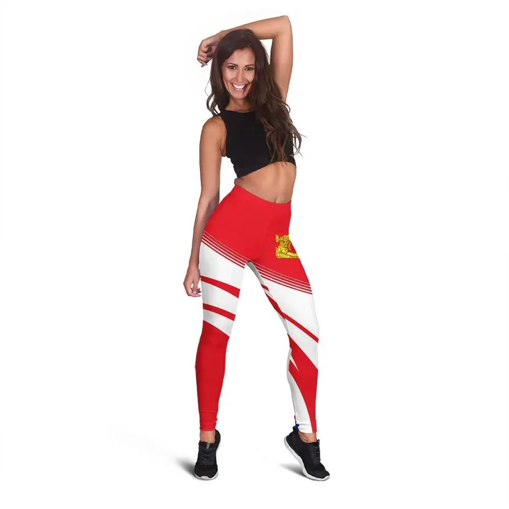 Myanmar Coat Of Arms Leggings Cricket RLT7