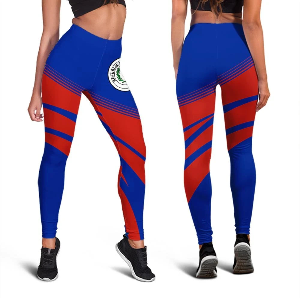 Paraguay Coat Of Arms Leggings Cricket RLT7