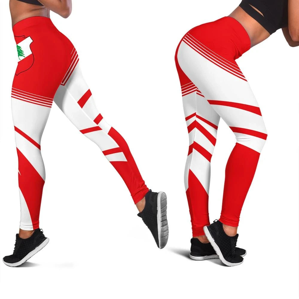 Lebanon Coat Of Arms Leggings Cricket RLT6