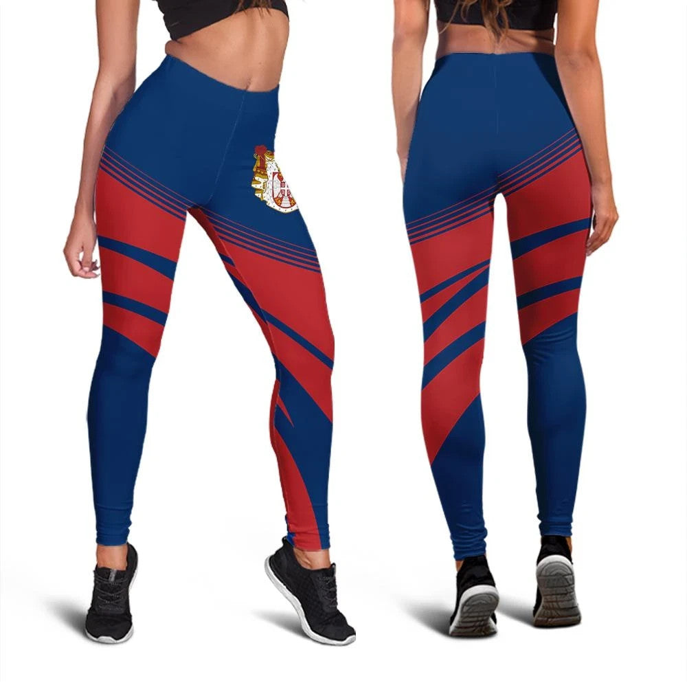 Serbia Coat Of Arms Leggings Cricket RLT7