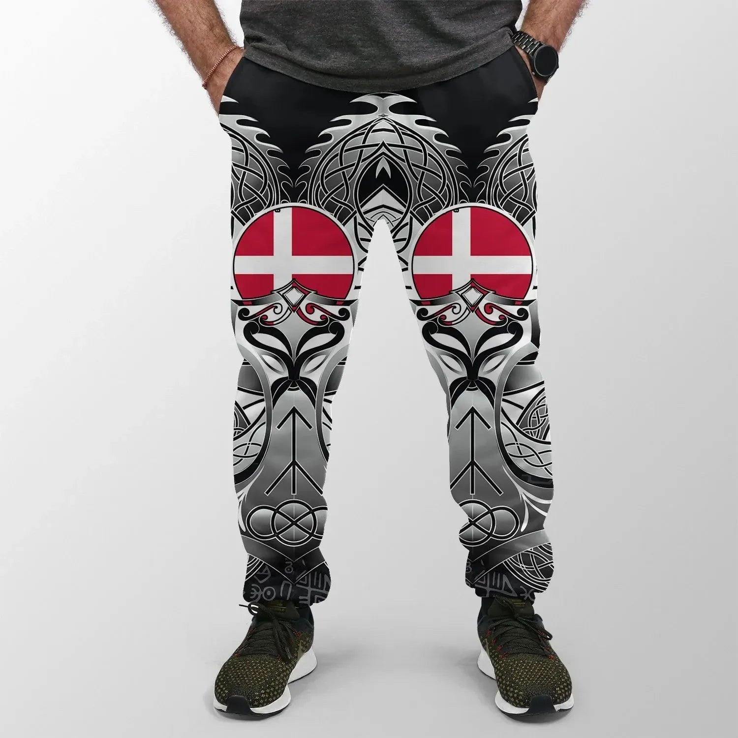 Viking Jogger (Women's/Men's) Denmark Mjolnir and Double Dragon RLT13