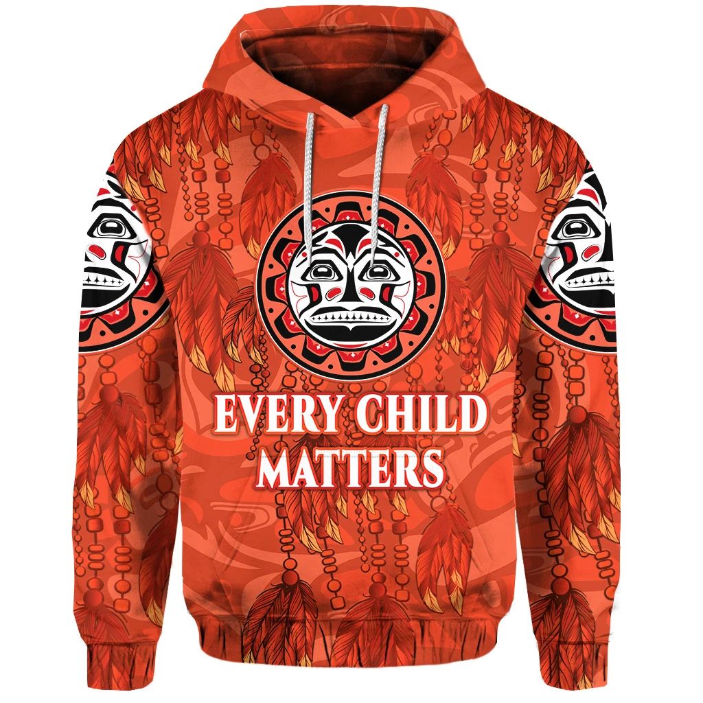 Orange Shirt Day Hoodie Every Child Matters Dreamcatcher Aboriginal LT8