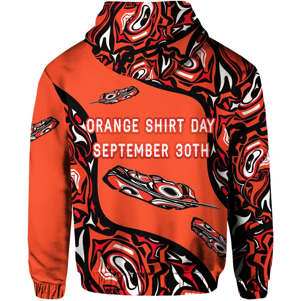 Orange Shirt Day Hoodie Every Child Matters Aboriginal Feather LT8
