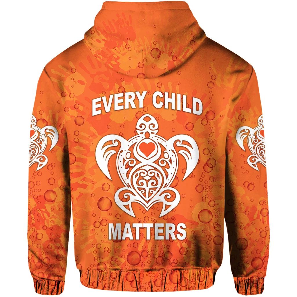 Orange Shirt Day Hoodie Every Child Matters Baby Turtle With Heart LT8