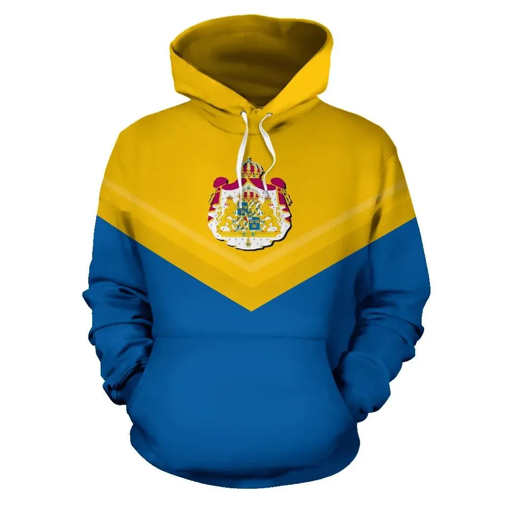 Sweden Sport Flag Hoodie Arrow Style 01 RLT7