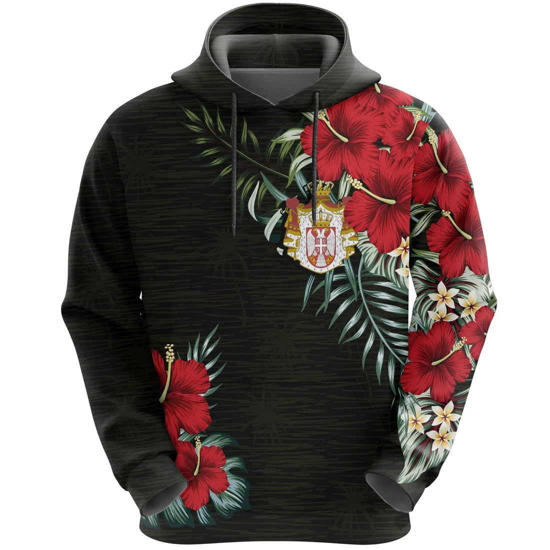 Serbia Hoodie Hibiscus Men/Women RLT7