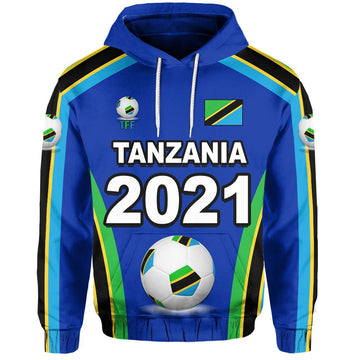 Tanzania Football Team 2021 Mix Flag Hoodie LT20