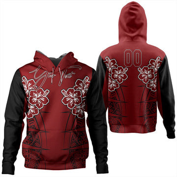 Polynesian Hoodie Custom Hawaii Spearhead Hibiscus Polynesian Hoodie LT10