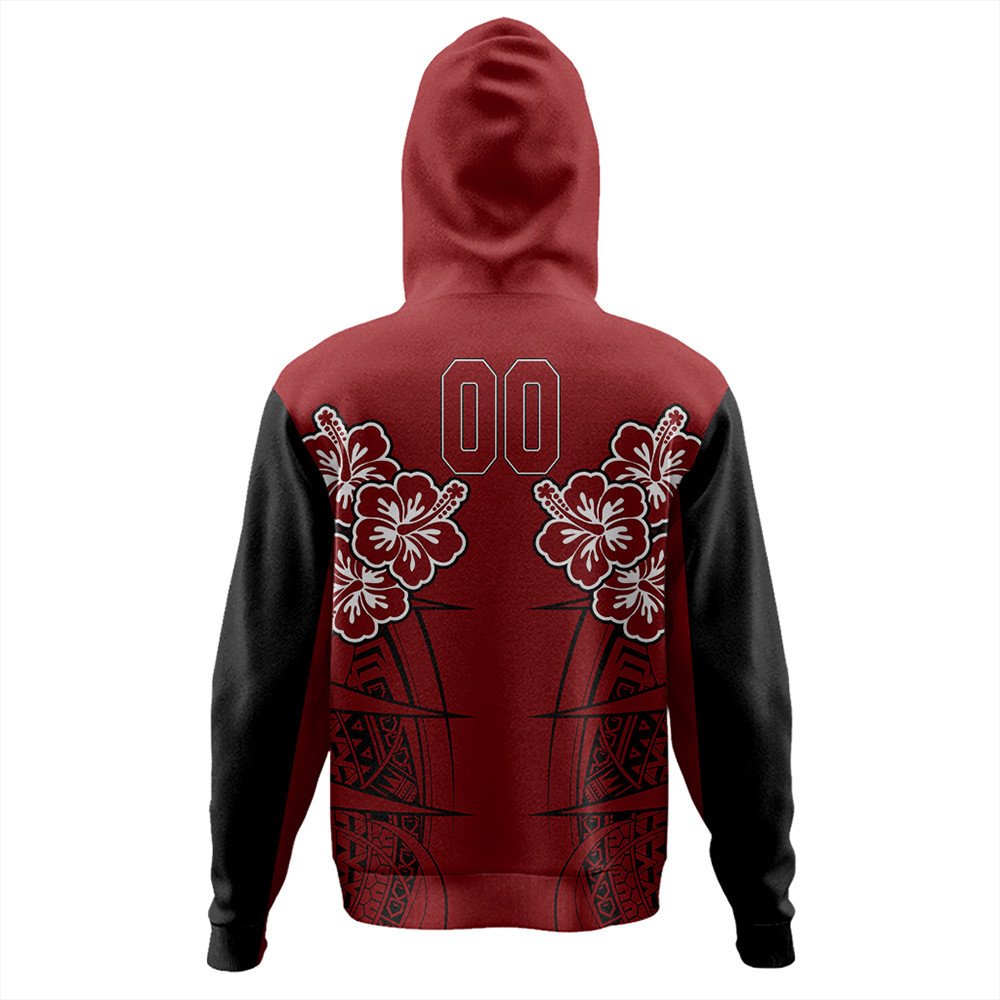 Polynesian Hoodie Custom Hawaii Spearhead Hibiscus Polynesian Hoodie LT10
