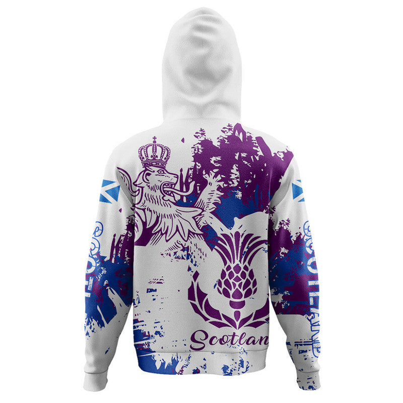 Scotland Lion Kings Thistle Zip Hoodie RLT12