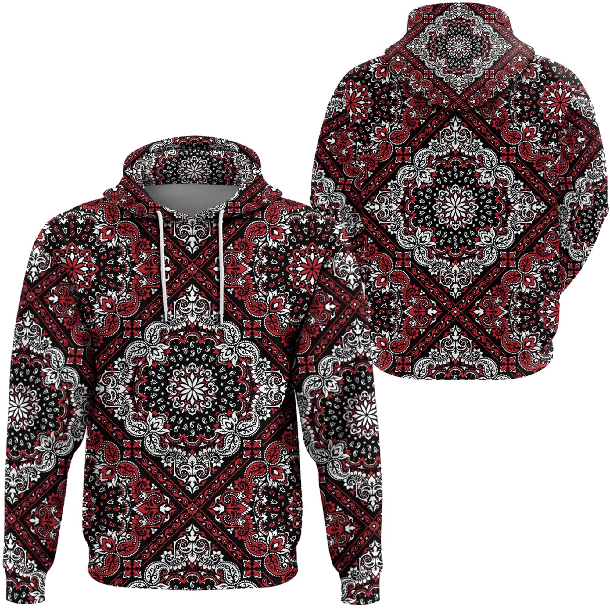Paisley Bandana Hoodie Pattern Seamless Ver.222 RLT13