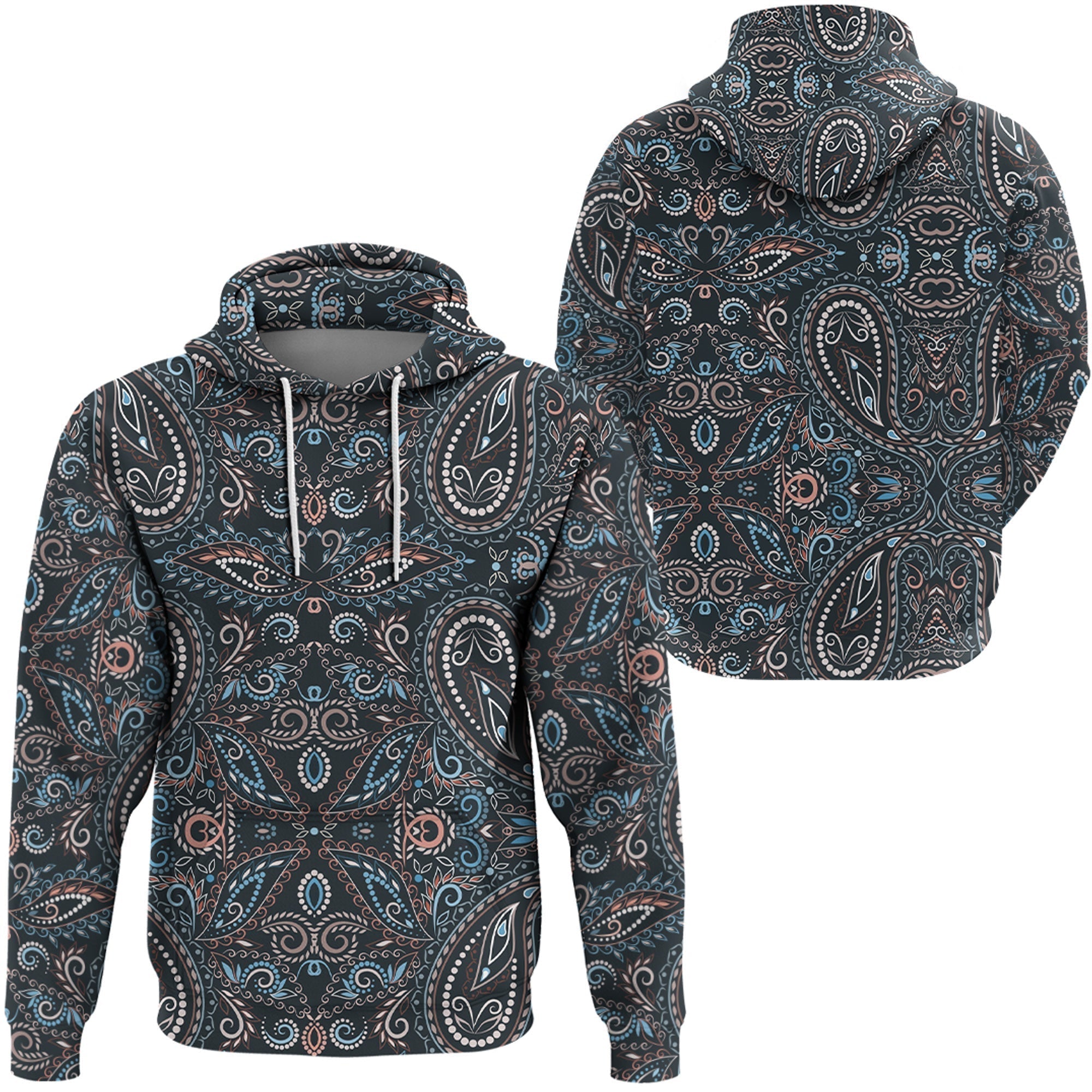 Paisley Bandana Hoodie Pattern Seamless Ver.174 RLT13
