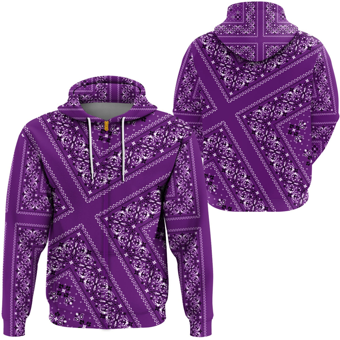 Paisley Bandana Hoodie Pattern Seamless Ver.145 RLT13