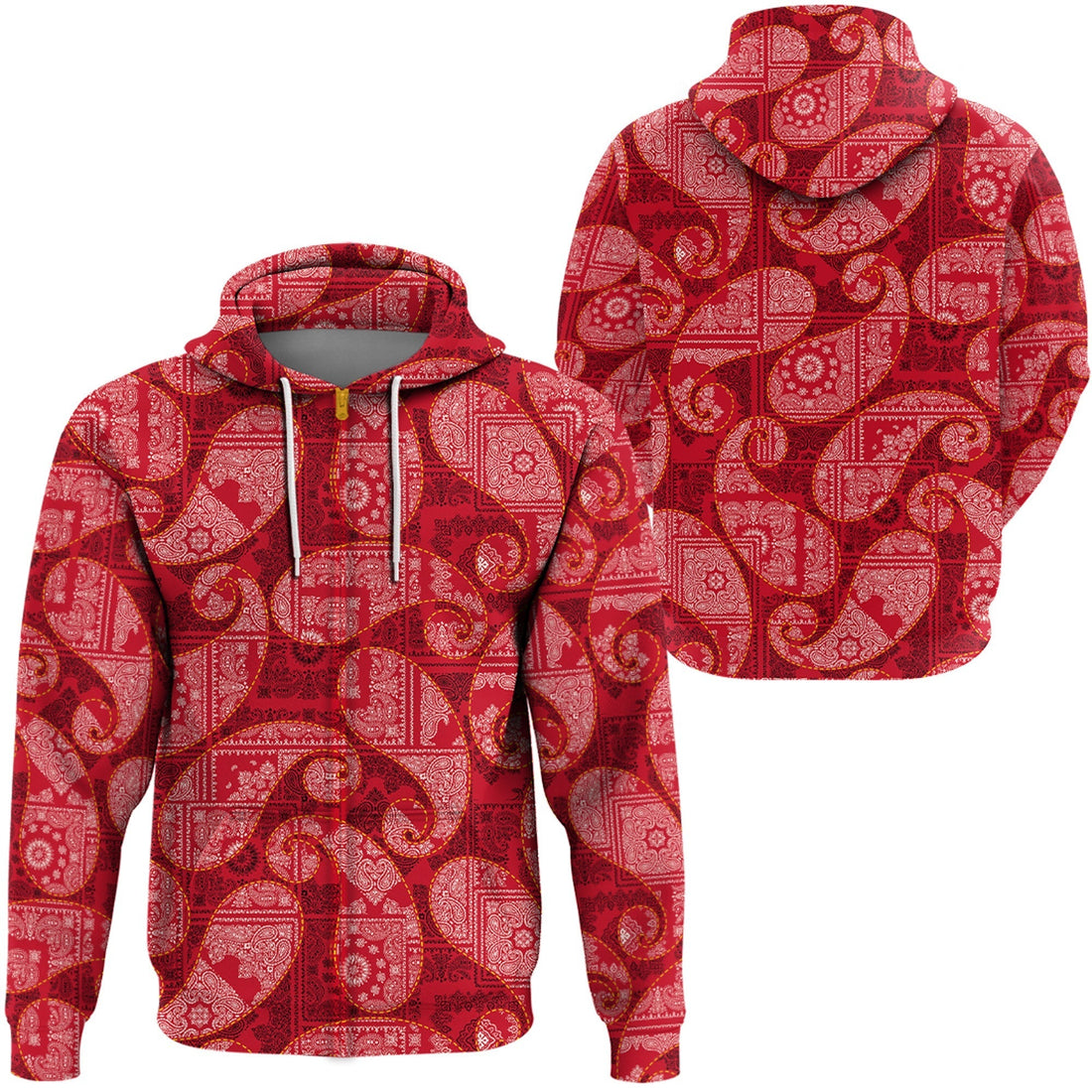 Paisley Bandana Hoodie Pattern Seamless Ver.49 RLT13