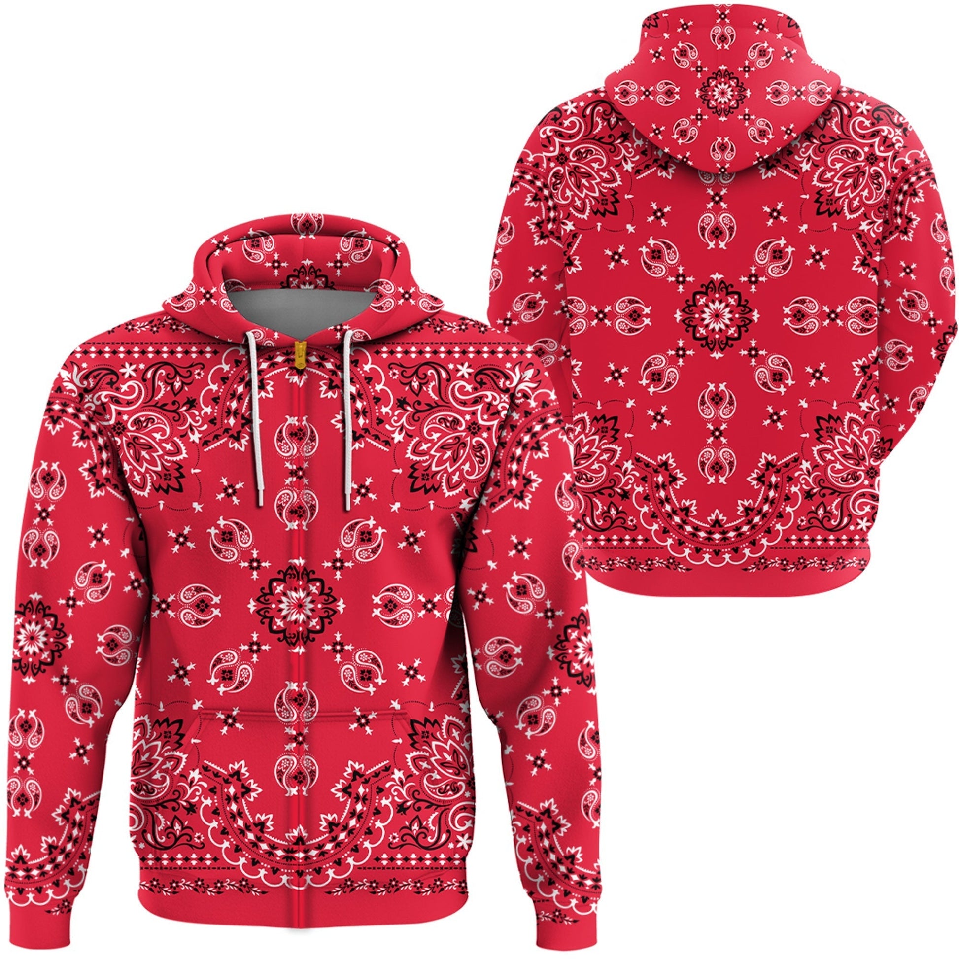 Paisley Bandana Hoodie Pattern Seamless Ver.27 RLT13