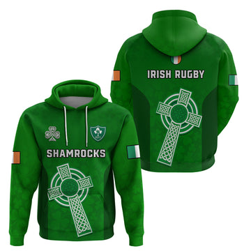 Ireland Rugby Go Shamrocks Hoodie LT14