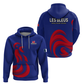 France Rugby 7s 2023 Les Bleus Roosters Hoodie LT9