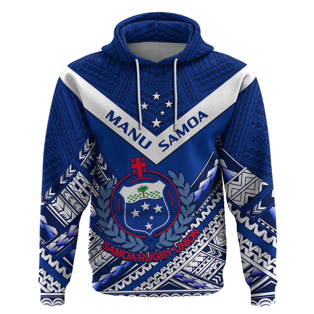 Custom Samoan Rugby Manu Samoa 7s Polynesian Pattern Hoodie LT14
