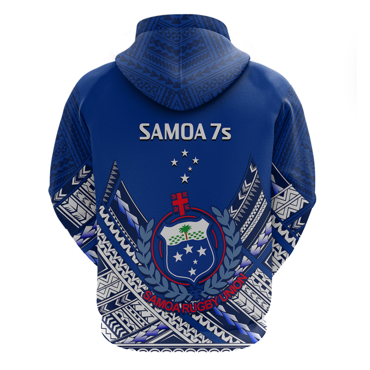 Samoan Rugby Manu Samoa 7s Polynesian Pattern Hoodie LT14