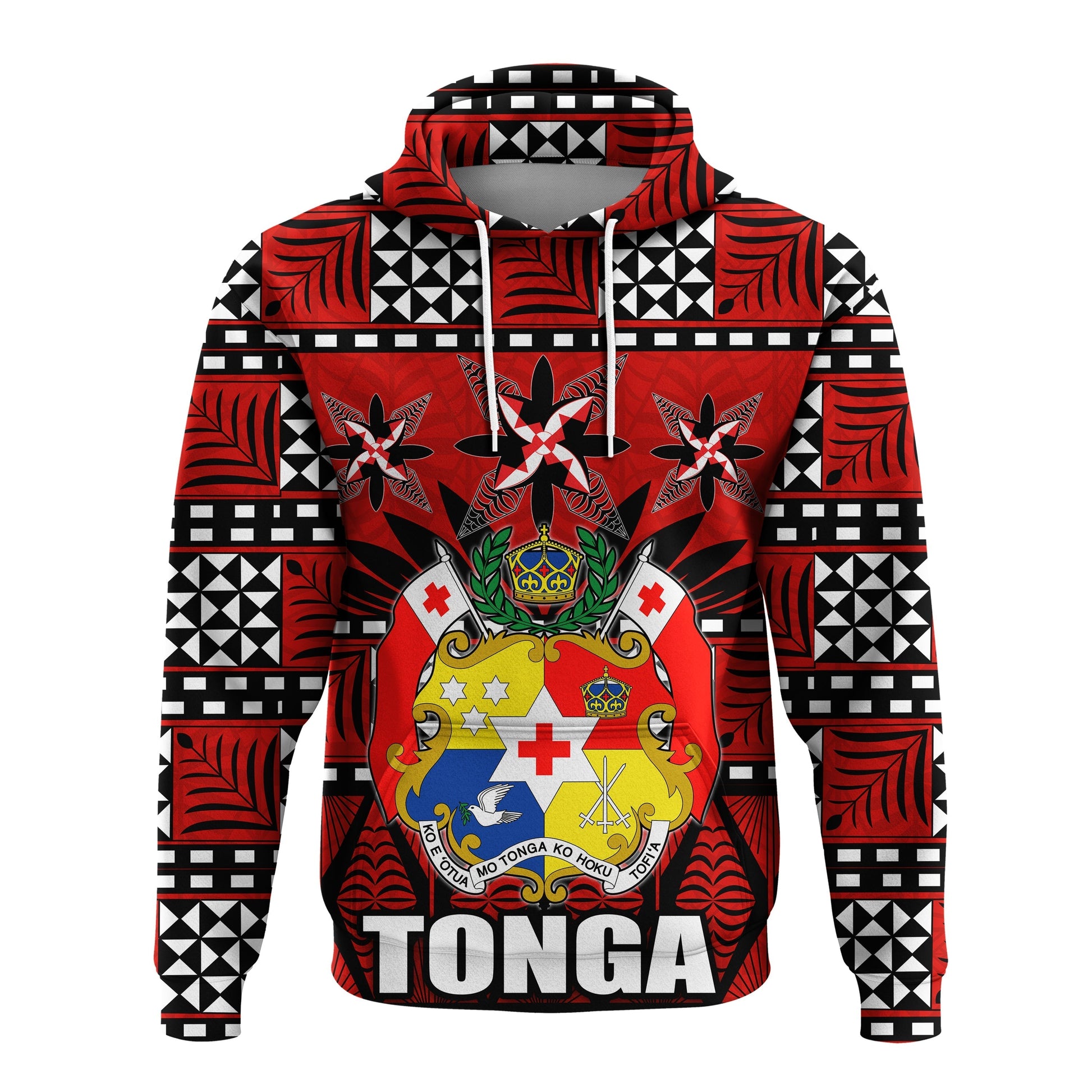 Tonga Hoodie Tongan Patterns LT20