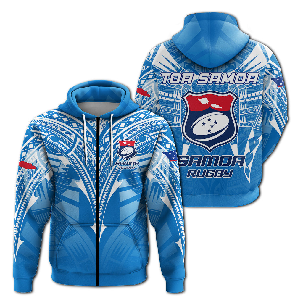 Samoa Rugby Toa Samoa Blue Style Hoodie LT2