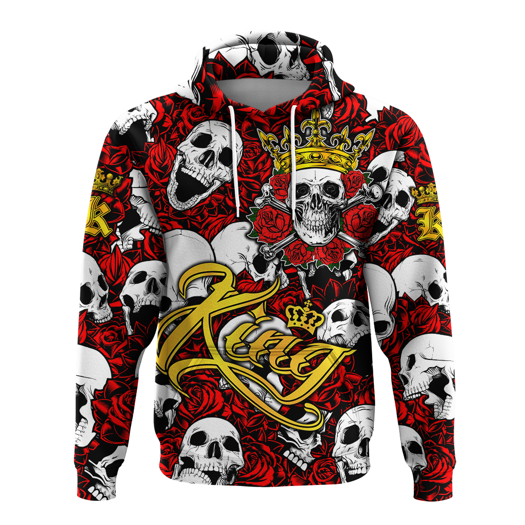Skull Rose King - Death Cannot Divide Us Hoodie - LT2
