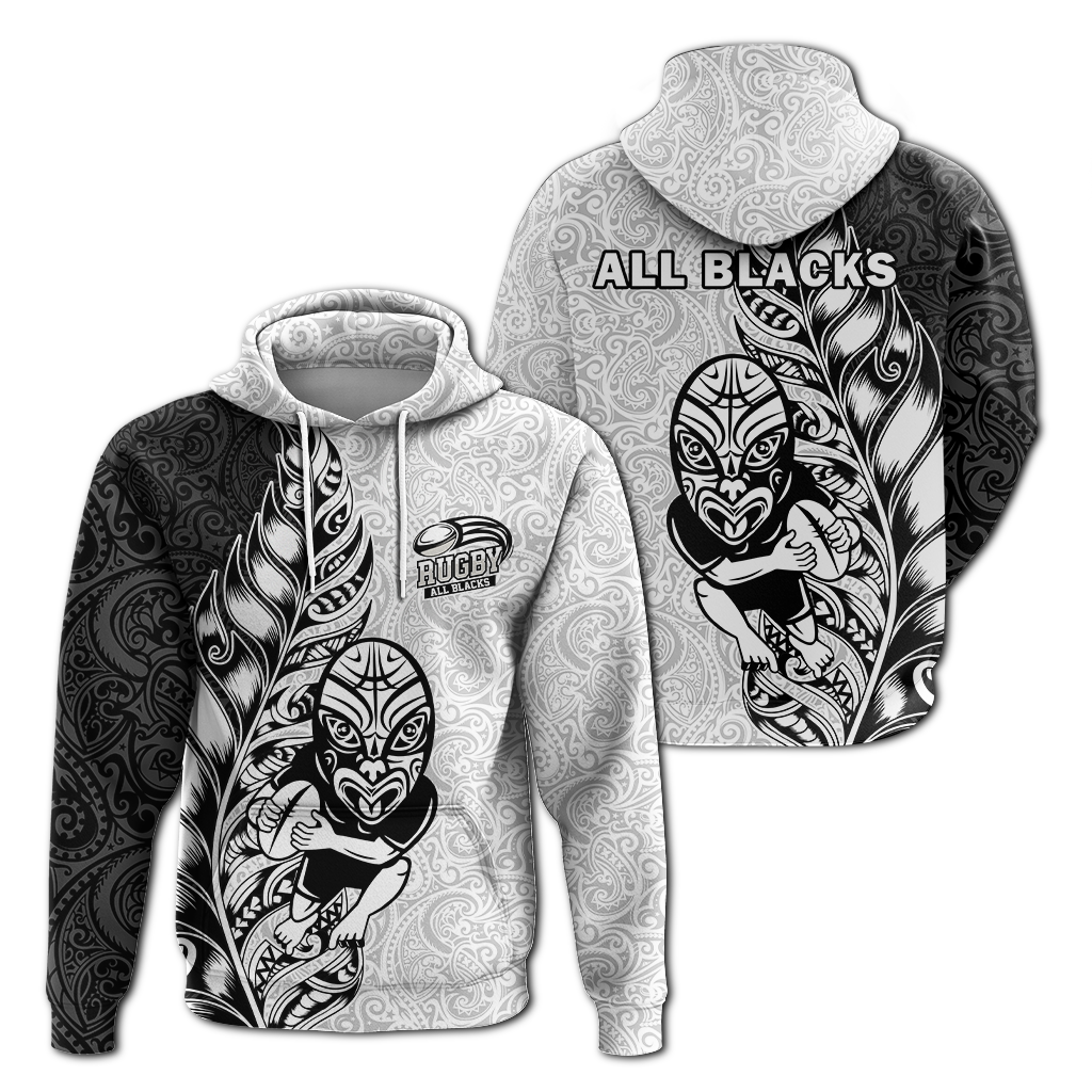 New Zealand Maori All Black Rugby Hoodie LT2
