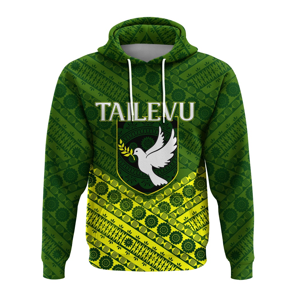 Tailevu Rugby Union Fiji Hoodie Tapa Pattern LT12