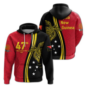 Papua New Guinea Independence Anniversary Polynesian Tribal Hoodie LT12
