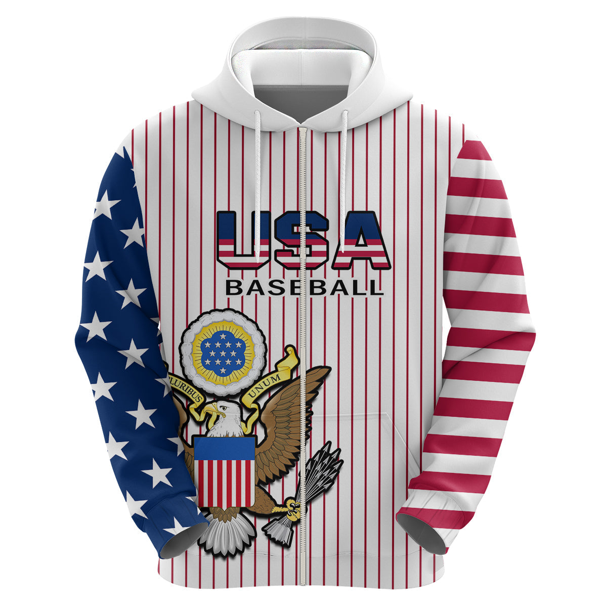 United States 2023 Baseball USA Hoodie Coat Of Arms LT14