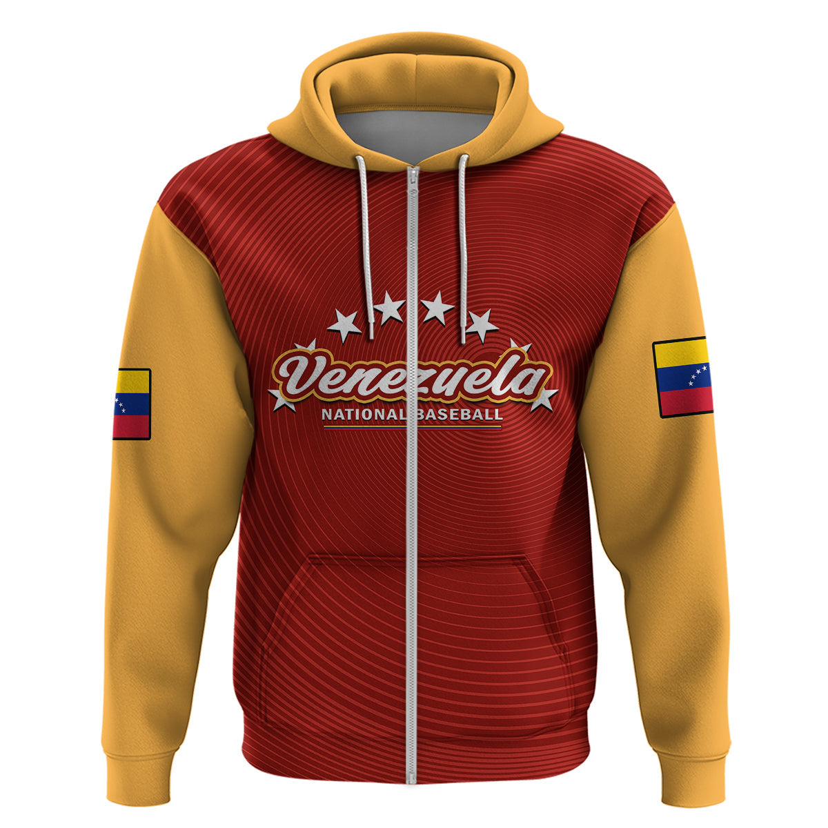 Venezuela 2023 Baseball Mix Hoodie Coat Of Arms LT14