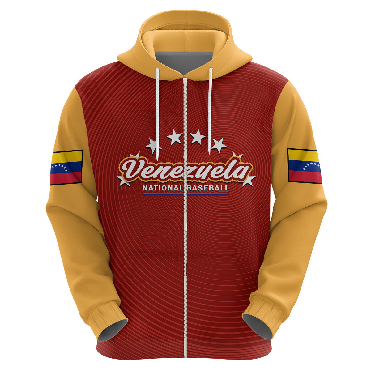 Venezuela 2023 Baseball Mix Hoodie Coat Of Arms LT14